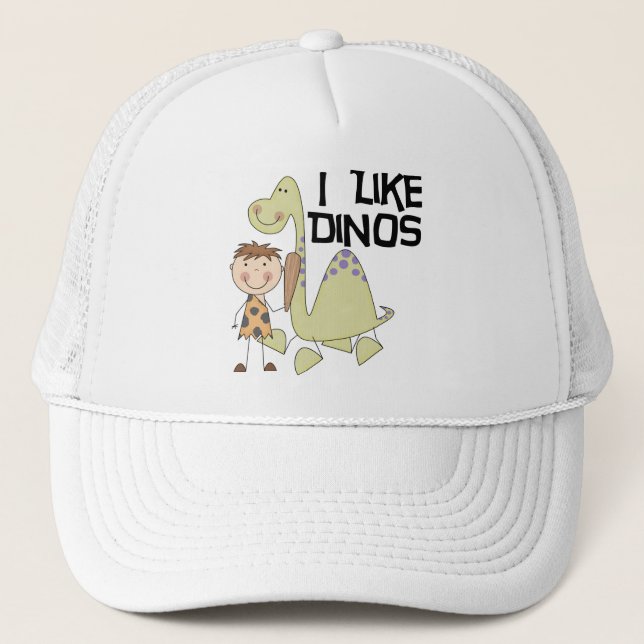 I Like Dinos - Boy Tshirts and Gifts Trucker Hat (Front)