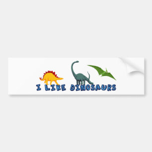 I Like Dinosaurs Bumper Sticker
