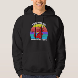 I Like Dragons And Maybe 3 People Kids Girls Drago Hoodie