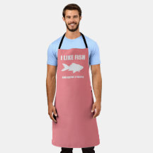I Like Fish And Maybe 3 People shirt Gifts Apron