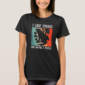 I Like Frogs And Maybe 3 People Frosch Mushroom Pi T-Shirt