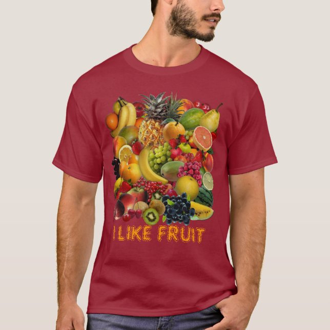 I like Fruit 🍉🍍🍊🍏🍓 T-Shirt (Front)