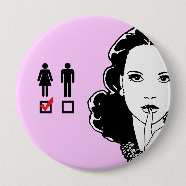 I LIKE GIRLS 10 CM ROUND BADGE (Front)