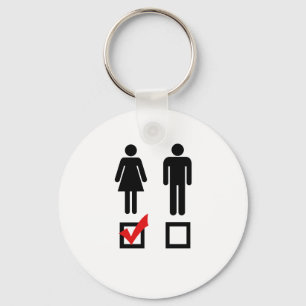 I like girls key ring