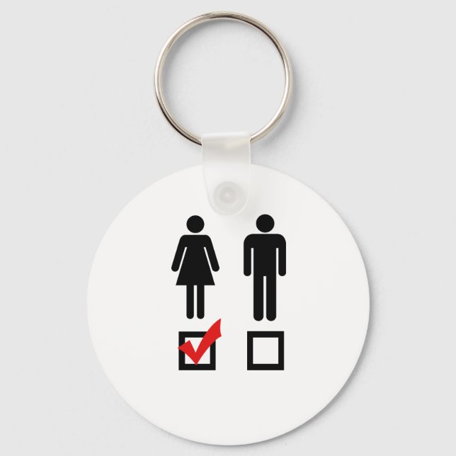 I like girls key ring (Front)