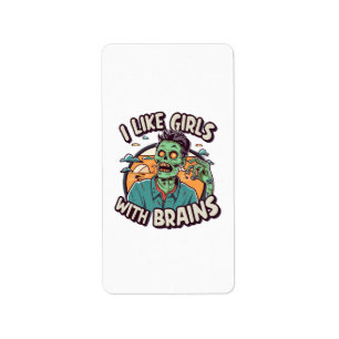 I Like Girls with Brains Label