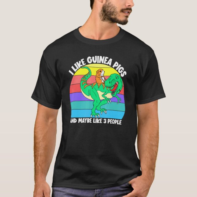 I Like Guinea Pigs And Maybe 3 People Kids Girls D T-Shirt (Front)