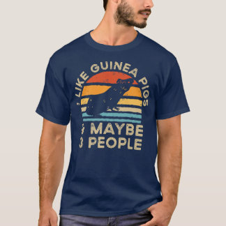 I Like Guinea Pigs And Maybe 3 People Premium T-Shirt