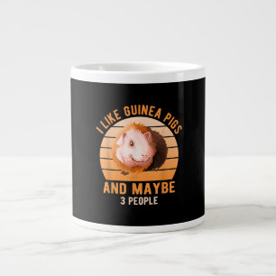 I Like Guinea Pigs Wheek Cavy Lover Guinea Pig Mum Large Coffee Mug