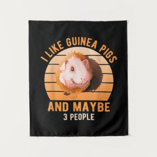 I Like Guinea Pigs Wheek Cavy Lover Guinea Pig Mum Tapestry