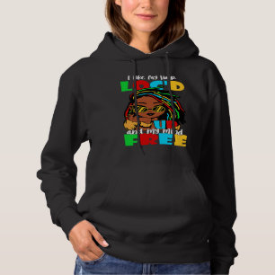 I Like Hair Locd Up Melanin Black Queen Women Afro Hoodie