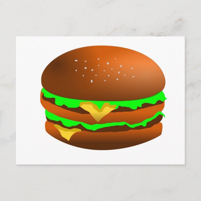 I like hamburgers postcard (Front)