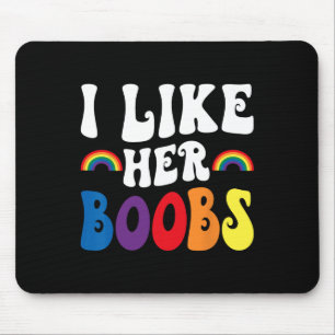I Like Her Lesbian Couples Lgbtq Funny Valentine's Mouse Mat