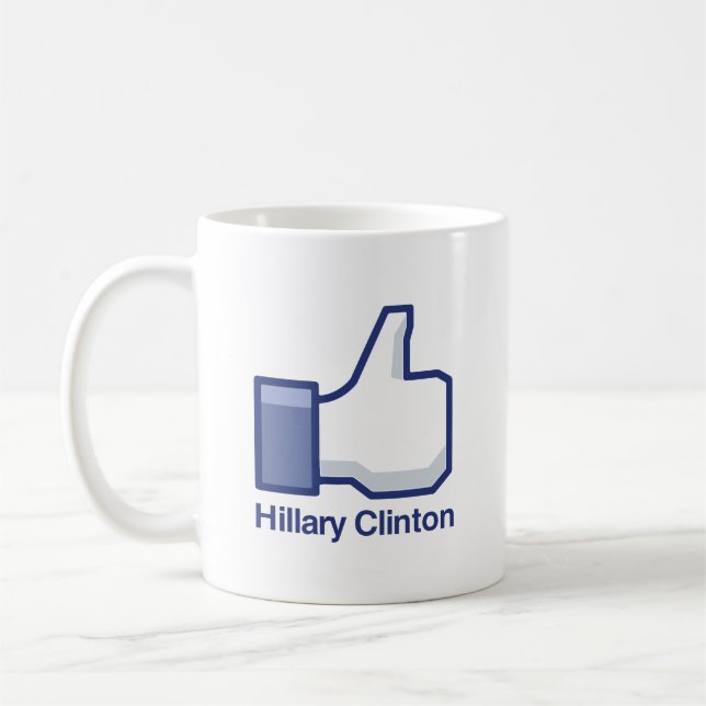 I LIKE HILLARY CLINTON.png Coffee Mug (Left)