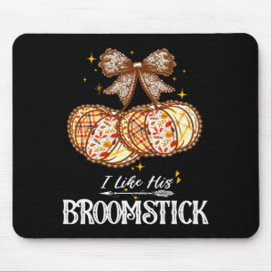 I Like His Broomstick He Likes My Pumpkins Couples Mouse Mat