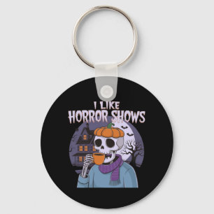 I Like Horror Shows Spooky Graphic Design Key Ring