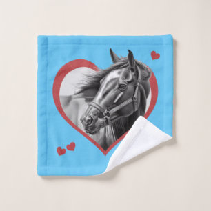I Like Horses new 2 Wash Cloth