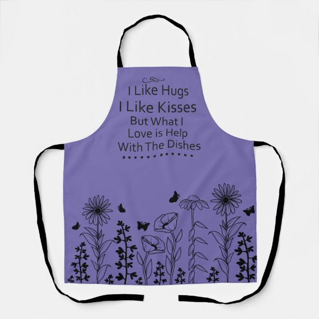 I Like Hugs and Kisses Apron (Front)