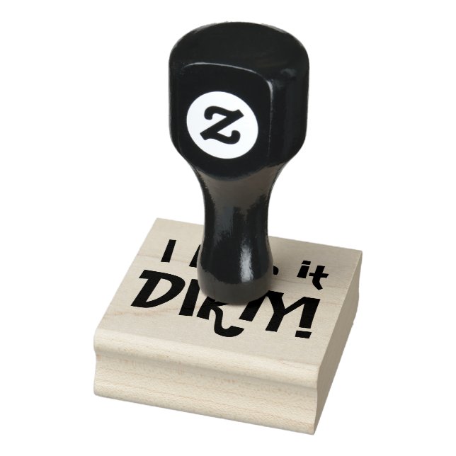 I LIKE IT DIRTY! Dirty Martini Humour Rubber Stamp (Stamp)