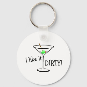 I Like It Dirty Martini 3 Key Ring