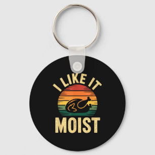 I Like It Moist Uni Kids Black Thanksgiving Key Ring