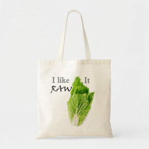I Like It Raw Tote Bag Raw Vegan Shopping Bag