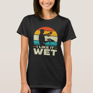 I Like It Wet I Sunset Concrete Finisher T-Shirt