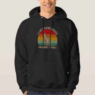 I Like Kangaroos And Maybe 3 People Kangaroo Graph Hoodie