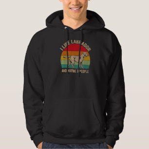 I Like Labrador And Maybe 3 People Labrador Graphi Hoodie