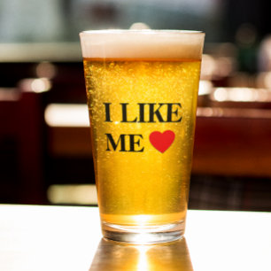 I Like Me Heart Glass