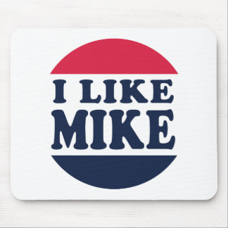 I-LIKE-MIKE-BUTTON MOUSE MAT
