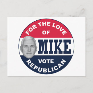 I-LIKE-MIKE-BUTTON-REPUBLICAN POSTCARD
