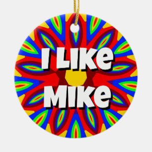 I Like Mike Ceramic Tree Decoration