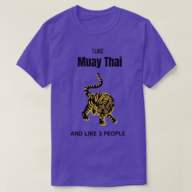 I Like Muay Thai  T-Shirt (Design Front)
