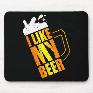 I Like My Beer. Beer Mug Funny Easy Costume Long S Mouse Mat