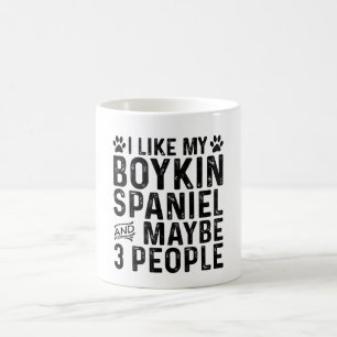 I Like My Boykin Spaniel And 3 People Coffee Mug