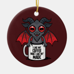 I Like My Coffee How I Like My Magic Ceramic Tree Decoration