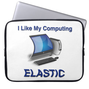 I Like My Computing Elastic Laptop Sleeve