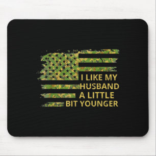I Like My Husband A Little Bit Younger Funny Quote Mouse Mat