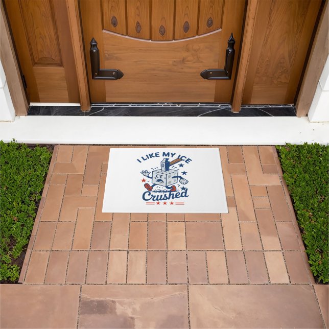I Like My Ice Crushed Doormat (Outdoor)