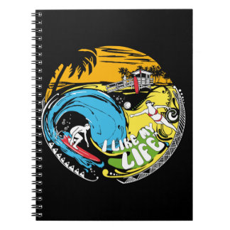 I like MY life Surf Notebook