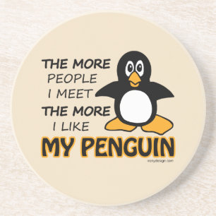 I Like My Penguin Coaster