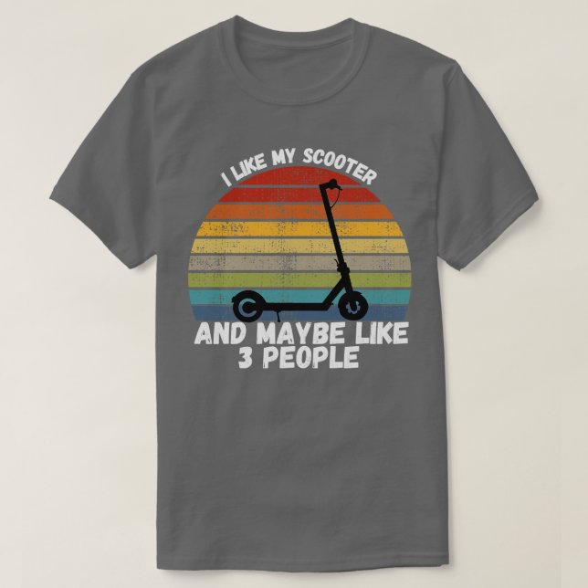 I Like My Scooter T-Shirt (Design Front)