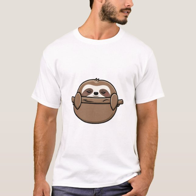 I Like Naps - Napping Sloth T-Shirt (Front)
