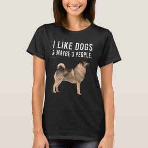 I Like Norwegian Elkhound Dogs And Maybe 3 People T-Shirt