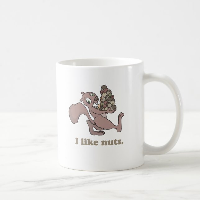 I Like nuts Coffee Mug (Right)