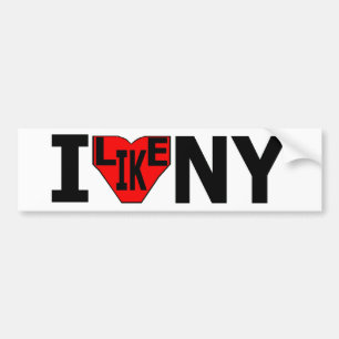 I Like NY Bumper Sticker