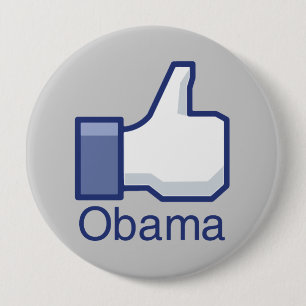 I LIKE OBAMA 10 CM ROUND BADGE