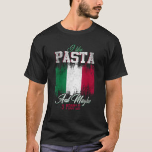 I Like Pasta Italy Italian Culture Italia Flag T-Shirt