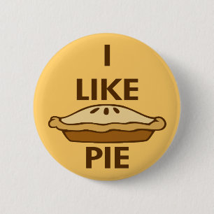 I Like Pie 6 Cm Round Badge